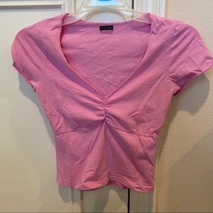 Brandy Melville pink Gina top